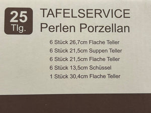 Junghaus Porzellan Tafelservice