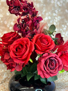 Künstliche Blume mit Vase