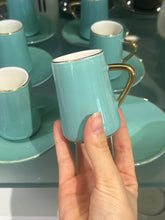Laden Sie das Bild in den Galerie-Viewer, Bricard Porzellan Mokka Tassen