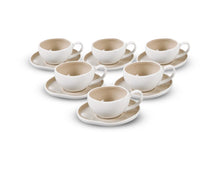 Laden Sie das Bild in den Galerie-Viewer, Bricard Porcelain Barles Espresso Set 12 Teilig